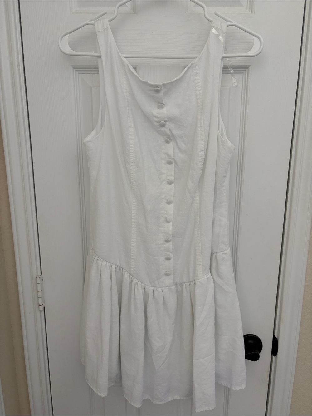 wild fable White Button-Front Mini Dress